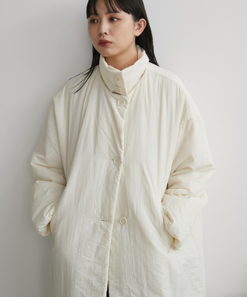 セール】3WAY中綿オーバーサイズコート / 襟取り外し可能（ダウン