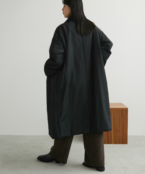 セール】3WAY中綿オーバーサイズコート / 襟取り外し可能（ダウン