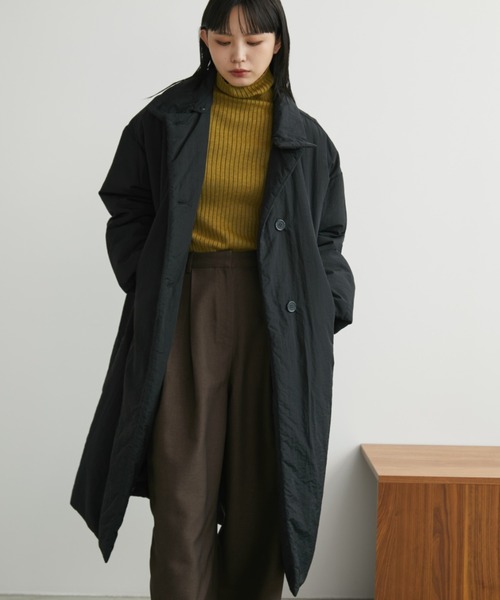 セール】3WAY中綿オーバーサイズコート / 襟取り外し可能（ダウン