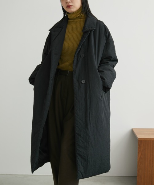 セール】3WAY中綿オーバーサイズコート / 襟取り外し可能（ダウン