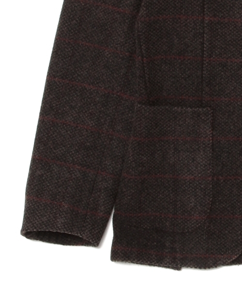 BOGLIOLI(ボリオリ)の「BOGLIOLI / "COAT"ツイードウィンドウペーン(テーラードジャケット・メンズ・ダークブラウン/ネイビー・50/44/48/42/46)」の20枚目の写真