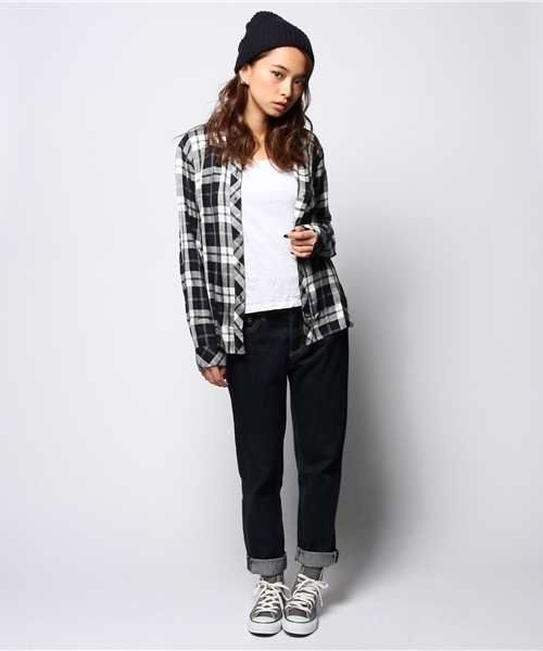 ROSE BUD(ローズバッド)の「【CLASSY掲載】【GINGER掲載】【VERY掲載】(RAILS) RW94550 HUNTER L./S CHECK SHIRT(シャツ/ブラウス・レディース・ブラック/グリーン系その他/インディゴブルー/レッド系その他・X-SMALL/SMALL)」の7枚目の写真