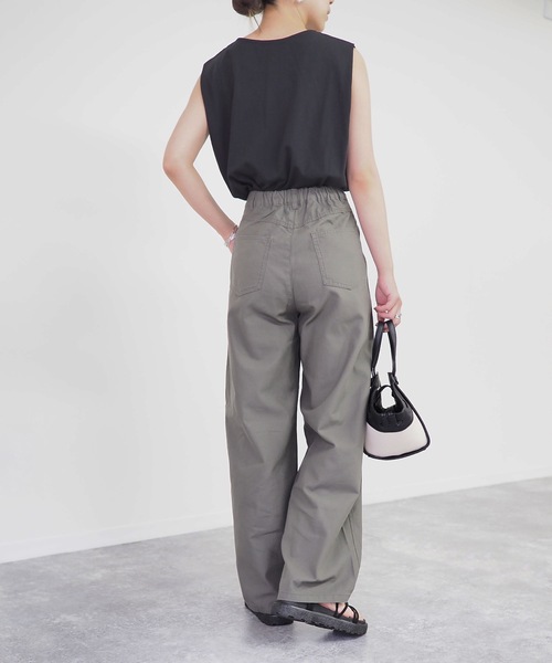 Riberry（リベリー）の「カーブパンツ（その他パンツ・レディース・ベージュ/カーキ・MEDIUM）」の4枚目の写真