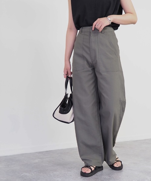 Riberry（リベリー）の「カーブパンツ（その他パンツ・レディース・ベージュ/カーキ・MEDIUM）」の5枚目の写真