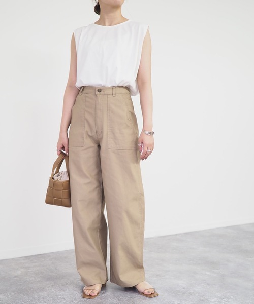 Riberry（リベリー）の「カーブパンツ（その他パンツ・レディース・ベージュ/カーキ・MEDIUM）」の10枚目の写真