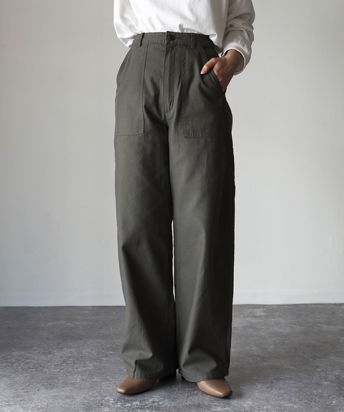 Riberry（リベリー）の「カーブパンツ（その他パンツ・レディース・ベージュ/カーキ・MEDIUM）」の21枚目の写真