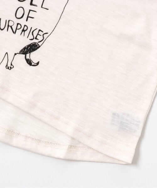 BREEZE（ブリーズ）の「/BIGドロップブルドックTシャツ（Tシャツ/カットソー・キッズ・ブラック/オフホワイト・110/120/100/90/140/80/130）」の4枚目の写真