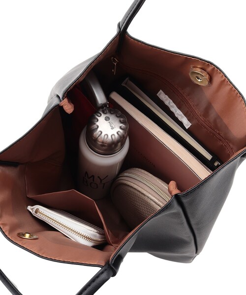 DRESKIP(ドレスキップ)の「◆つまみハンドルトート(トートバッグ・レディース・アイボリー/ブラック/イエロー系/ピンク系5/ブラック系3/ブラック系4・00)」の14枚目の写真