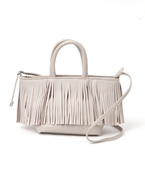 BAYFLOW(ベイフロー)の「フリンジミニバッグ(ハンドバッグ・レディース・アイボリー/ブラック/ベージュ/クリアブルー・FREE)」の13枚目の写真