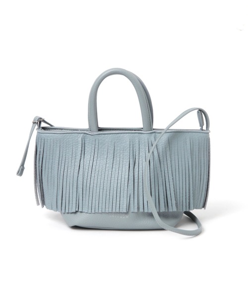 BAYFLOW(ベイフロー)の「フリンジミニバッグ(ハンドバッグ・レディース・アイボリー/ブラック/ベージュ/クリアブルー・FREE)」の14枚目の写真