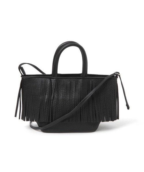 BAYFLOW(ベイフロー)の「フリンジミニバッグ(ハンドバッグ・レディース・アイボリー/ブラック/ベージュ/クリアブルー・FREE)」の18枚目の写真