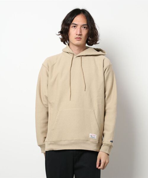 KRIFF MAYER（クリフメイヤー）の「ヘビーオンス裏毛パーカー（パーカー・メンズ・オフホワイト/レッド/チャコール/ロイヤルブルー/サンドベージュ・LARGE/MEDIUM/X-LARGE）」の3枚目の写真