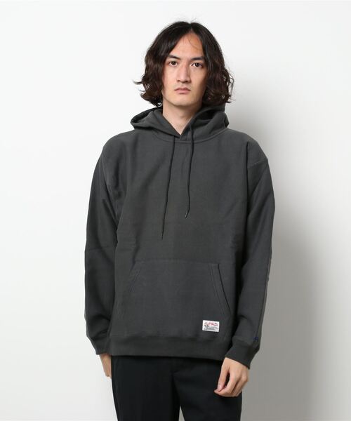 KRIFF MAYER（クリフメイヤー）の「ヘビーオンス裏毛パーカー（パーカー・メンズ・オフホワイト/レッド/チャコール/ロイヤルブルー/サンドベージュ・LARGE/MEDIUM/X-LARGE）」の8枚目の写真