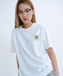 『WOOALONG/ウアロン』Puzzle logo T-shirt/パズルロゴ ワンポイントデザイン半袖Tシャツ