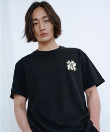 『WOOALONG/ウアロン』Puzzle logo T-shirt/パズルロゴ ワンポイントデザイン半袖Tシャツ