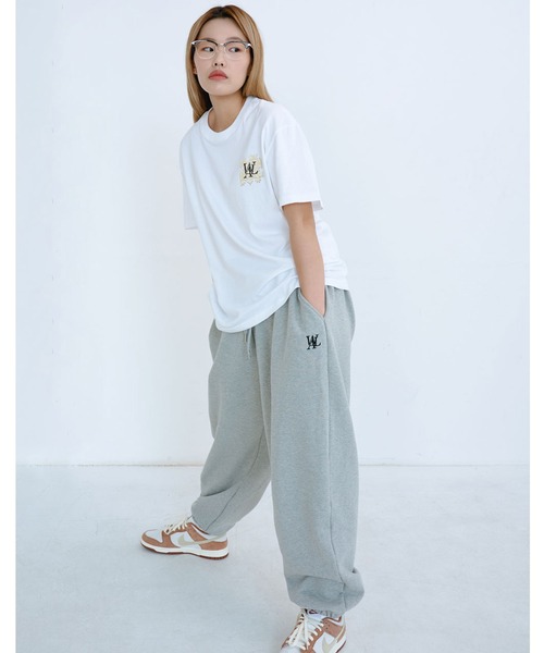 WOOALONG(ウアロン)の「『WOOALONG/ウアロン』Puzzle logo T-shirt/パズルロゴ ワンポイントデザイン半袖Tシャツ(Tシャツ/カットソー・メンズ・ホワイト/ブラック・M/L)」の7枚目の写真