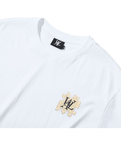 WOOALONG(ウアロン)の「『WOOALONG/ウアロン』Puzzle logo T-shirt/パズルロゴ ワンポイントデザイン半袖Tシャツ(Tシャツ/カットソー・メンズ・ホワイト/ブラック・M/L)」の16枚目の写真