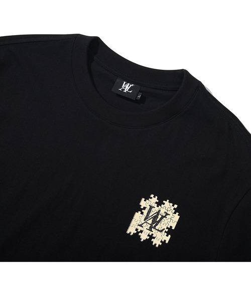 WOOALONG(ウアロン)の「『WOOALONG/ウアロン』Puzzle logo T-shirt/パズルロゴ ワンポイントデザイン半袖Tシャツ(Tシャツ/カットソー・メンズ・ホワイト/ブラック・M/L)」の18枚目の写真