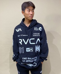 RVCA（ルーカ）の「RVCA/ルーカ 総柄　オーバーサイズパーカー/セットアップ対応 BB042-033（パーカー・メンズ）」