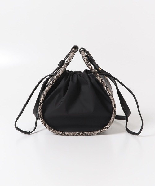 RODE SKO(ロデスコ)の「MARTJE ナイロンコンビミニショルダー(ショルダーバッグ・レディース・ブラック/ベージュ/アイボリー・ONE)」の8枚目の写真