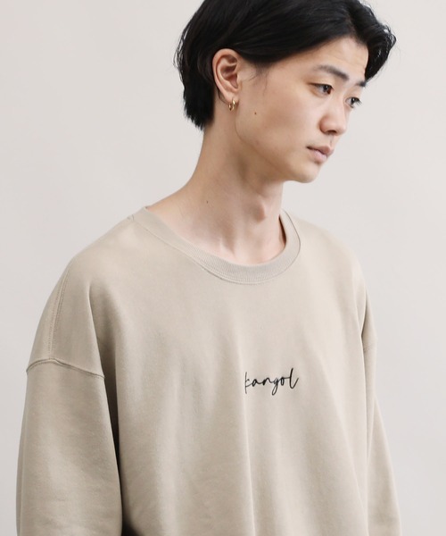 KANGOL(カンゴール)の「KANGOL / カンゴール 別注 コラボ オーバーサイズ トレーナー ヘビーウェイト 裏毛 スウェット(スウェット・メンズ・ホワイト/ブラック/ベージュ/ブルー/ホワイト系その他/ブラック系その他/ベージュ系その他/ブルー系その他/ホワイト系その他2/ホワイト系その他3/ブラック系その他2/ブラック系その他3/ベージュ系その他2/ブルー系その他2・SMALL/MEDIUM/LARGE/X-LARGE)」の11枚目の写真