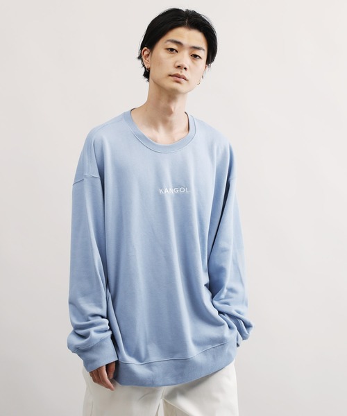 KANGOL(カンゴール)の「KANGOL / カンゴール 別注 コラボ オーバーサイズ トレーナー ヘビーウェイト 裏毛 スウェット(スウェット・メンズ・ホワイト/ブラック/ベージュ/ブルー/ホワイト系その他/ブラック系その他/ベージュ系その他/ブルー系その他/ホワイト系その他2/ホワイト系その他3/ブラック系その他2/ブラック系その他3/ベージュ系その他2/ブルー系その他2・SMALL/MEDIUM/LARGE/X-LARGE)」の15枚目の写真
