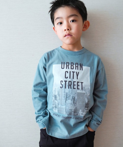 SUNDAYS SUN（サンデイズ サン）の「転写プリント長袖Tシャツ（Tシャツ/カットソー・キッズ・ホワイト系その他/ベージュ系その他/ブルー系その他/ホワイト系その他2・90/100/110/120/80/130/140）」の4枚目の写真