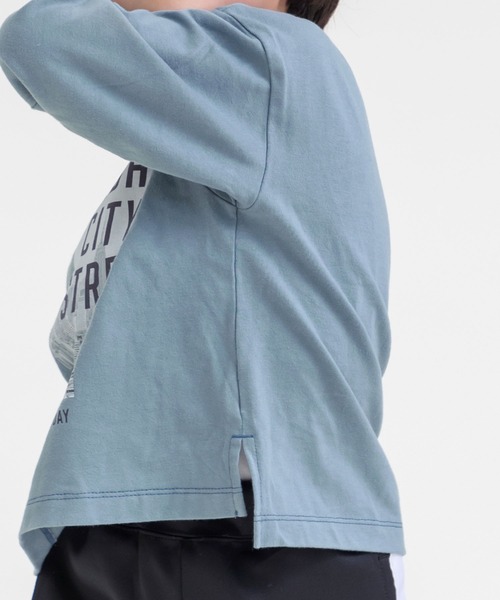 SUNDAYS SUN（サンデイズ サン）の「転写プリント長袖Tシャツ（Tシャツ/カットソー・キッズ・ホワイト系その他/ベージュ系その他/ブルー系その他/ホワイト系その他2・90/100/110/120/80/130/140）」の9枚目の写真