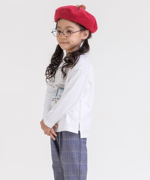 SUNDAYS SUN（サンデイズ サン）の「転写プリント長袖Tシャツ（Tシャツ/カットソー・キッズ・ホワイト系その他/ベージュ系その他/ブルー系その他/ホワイト系その他2・90/100/110/120/80/130/140）」の7枚目の写真