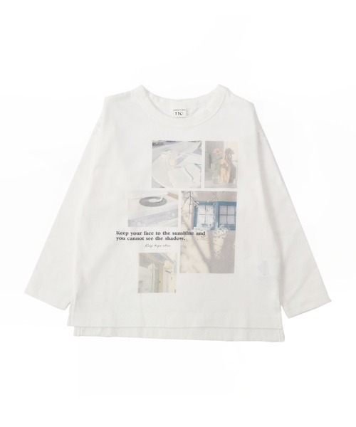 SUNDAYS SUN（サンデイズ サン）の「転写プリント長袖Tシャツ（Tシャツ/カットソー・キッズ・ホワイト系その他/ベージュ系その他/ブルー系その他/ホワイト系その他2・90/100/110/120/80/130/140）」の6枚目の写真