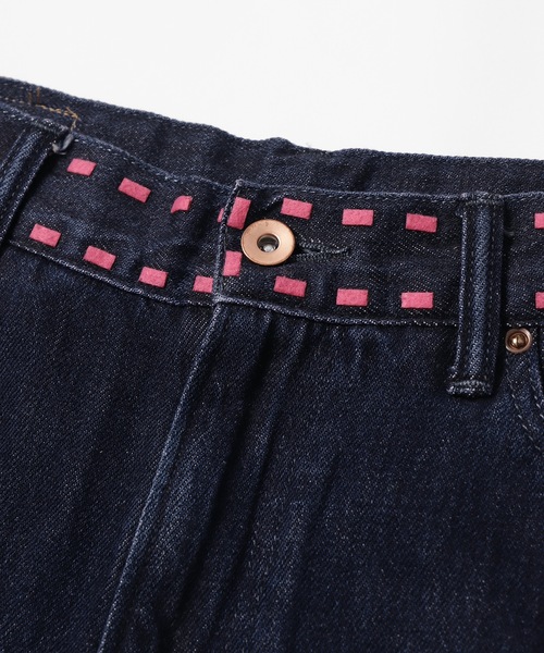 amok（アモク）の「LASER STITCH JEANS（デニムパンツ・メンズ・ピンク/インディゴブルー・M/L/S）」の14枚目の写真