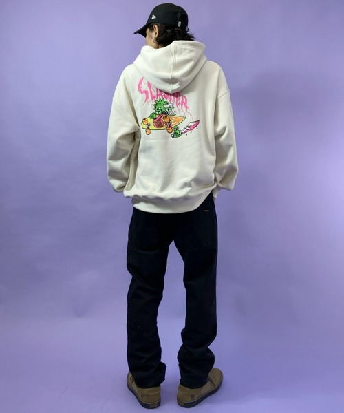 SANTA CRUZ（サンタクルーズ）の「【ZOZOTOWN限定アイテム】SANTACRUZ/サンタクルーズ　オーバーサイズ バックプリントパーカー 502213310（パーカー・メンズ・グリーン/ブラック/ホワイト/グレー・M/XL/L/XXL）」の18枚目の写真