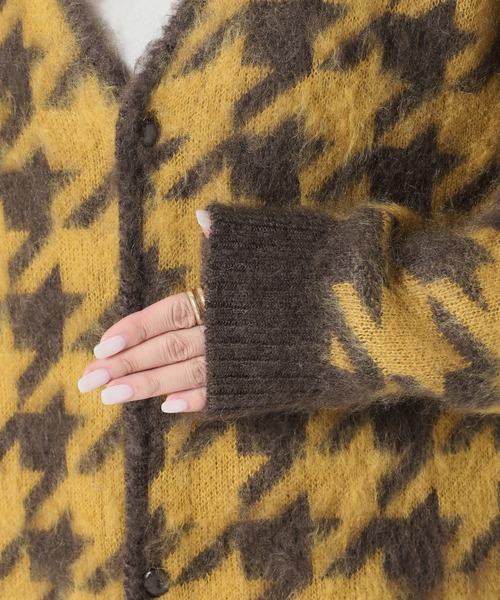 Needles（ニードルス）の「■■《別注》【NEEDLES/ニードルズ】MOHAIR CARDIGAN：カーディガン◆（カーディガン/ボレロ・レディース・グレー・MEDIUM）」の4枚目の写真