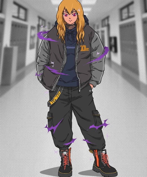 Dr. Martens（ドクターマーチン）の「Dr.Martens × atmos pink TARIK ZIP  / ドクターマーチン タリック ジップ アトモス 【SP】（ブーツ・メンズ・ブラック・UK9/UK8/UK4/UK5/UK6/UK3/UK7）」の11枚目の写真