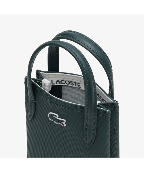 LACOSTE ラコステ　ミニボストンバッグ　ハンドバッグ　黒　ブラック　美品 LACOSTE（ラコステ）の「デイリーライフスタイル プチピケミニ