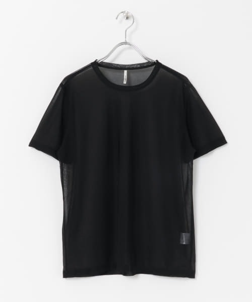 WANDERUNG（ワンデルング）の「【URBS別注】WANDERUNG　sheer SHORT-SLEEVE T-SHIRTS（Tシャツ/カットソー・レディース・ピンク/イエロー/アイボリー/ミント/ブラック・ONE）」の2枚目の写真