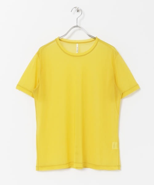 WANDERUNG（ワンデルング）の「【URBS別注】WANDERUNG　sheer SHORT-SLEEVE T-SHIRTS（Tシャツ/カットソー・レディース・ピンク/イエロー/アイボリー/ミント/ブラック・ONE）」の8枚目の写真