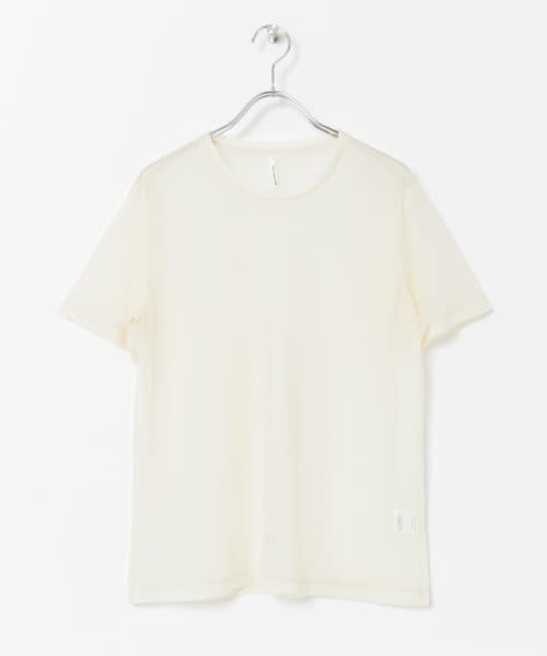 WANDERUNG（ワンデルング）の「【URBS別注】WANDERUNG　sheer SHORT-SLEEVE T-SHIRTS（Tシャツ/カットソー・レディース・ピンク/イエロー/アイボリー/ミント/ブラック・ONE）」の20枚目の写真