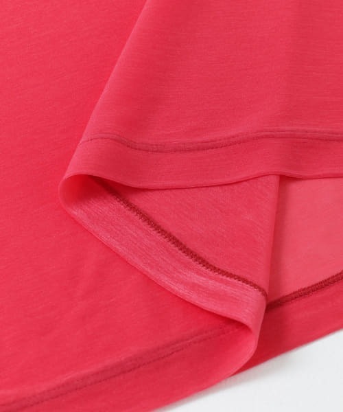 WANDERUNG（ワンデルング）の「【URBS別注】WANDERUNG　sheer SHORT-SLEEVE T-SHIRTS（Tシャツ/カットソー・レディース・ピンク/イエロー/アイボリー/ミント/ブラック・ONE）」の21枚目の写真