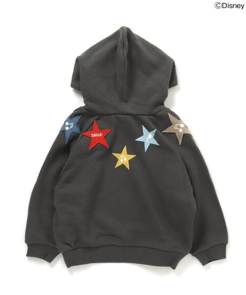 Disney(ディズニー)の「ディズニーキャラクター ワッペンパーカー(パーカー・キッズ・オフホワイト/チャコール・130/100/120/90/80/110)」の5枚目の写真