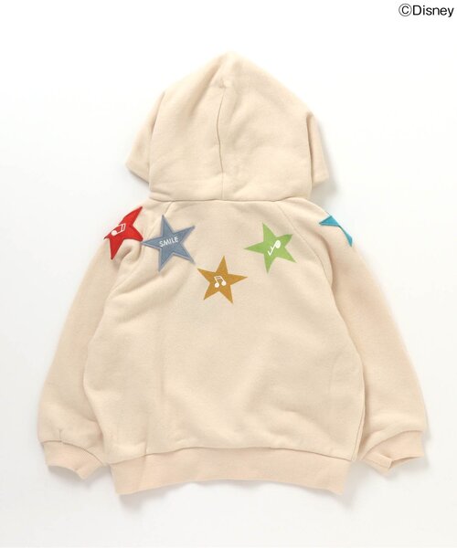 Disney(ディズニー)の「ディズニーキャラクター ワッペンパーカー(パーカー・キッズ・オフホワイト/チャコール・130/100/120/90/80/110)」の3枚目の写真