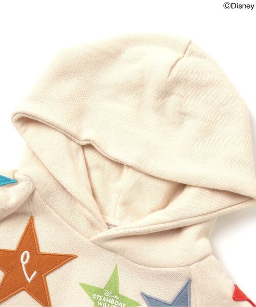 Disney(ディズニー)の「ディズニーキャラクター ワッペンパーカー(パーカー・キッズ・オフホワイト/チャコール・130/100/120/90/80/110)」の7枚目の写真