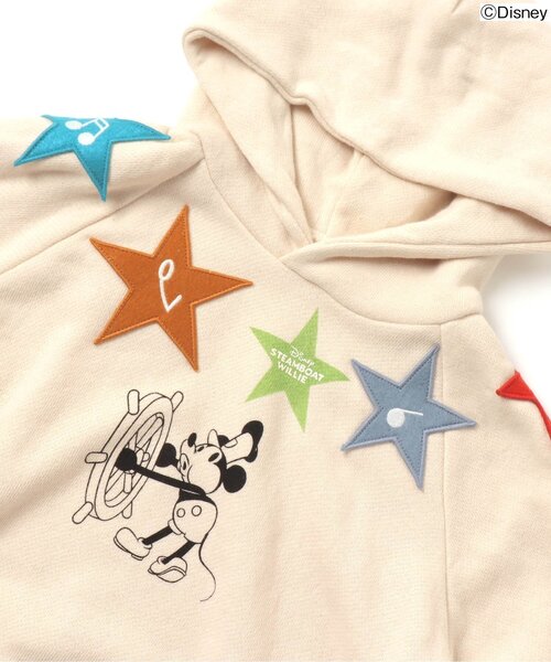Disney(ディズニー)の「ディズニーキャラクター ワッペンパーカー(パーカー・キッズ・オフホワイト/チャコール・130/100/120/90/80/110)」の11枚目の写真