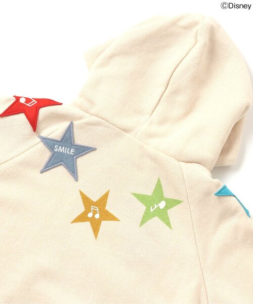 Disney(ディズニー)の「ディズニーキャラクター ワッペンパーカー(パーカー・キッズ・オフホワイト/チャコール・130/100/120/90/80/110)」の10枚目の写真