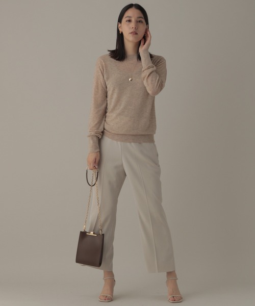 Chaos カオス 美品 コットン 畦リブ編み オーバーサイズ ニット ベージュ Chaos カオス ニット・セーター F ベージュ