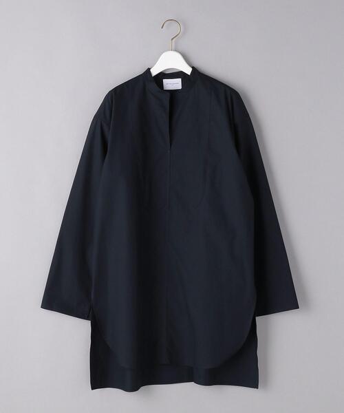 UNITED ARROWS（ユナイテッドアローズ）の「WEB限定＜UNITED ARROWS＞C プルオーバー チュニック W（シャツ/ブラウス・レディース・ネイビー/オフホワイト/オリーブ・FREE）」の14枚目の写真