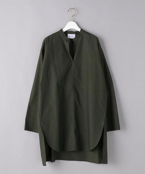 UNITED ARROWS（ユナイテッドアローズ）の「WEB限定＜UNITED ARROWS＞C プルオーバー チュニック W（シャツ/ブラウス・レディース・ネイビー/オフホワイト/オリーブ・FREE）」の22枚目の写真