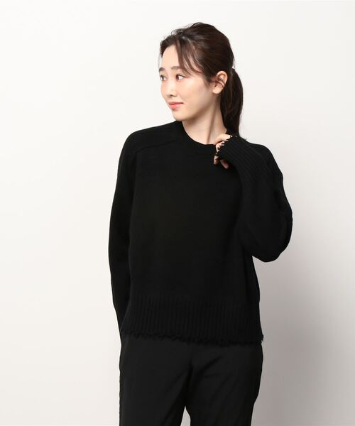 ALLSAINTS（オールセインツ）の「KIERA CASHMERE CREW JUMPER | KIERA カシミヤ クルー ニットウェア（ニット/セーター・レディース・ブラック/ピンク系・XS/M/S）」の12枚目の写真