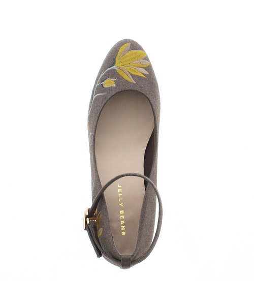 JELLY BEANS(ジェリービーンズ)の「2way刺繍ストラップパンプス(204-42689)JELLY BEANS(ジェリービーンズ)(パンプス・レディース・ブラウン/ピンク・23/23.5/24/24.5/22.5)」の8枚目の写真