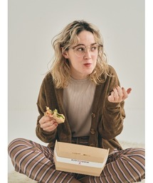 Yum（ユーム）の「ソフトタッチカーディガン（21AW／レディース）（ルームウェア/パジャマ）」